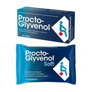 Zestaw Procto-Glyvenol, 400 mg + 40 mg, czopki doodbytnicze, 10 szt. + Procto-Glyvenol Soft, nawilżane chusteczki dla osób z hemoroidami, 30 szt. https://azcdn.doz.pl/image/d/product/0444282c-scale-180x180.png