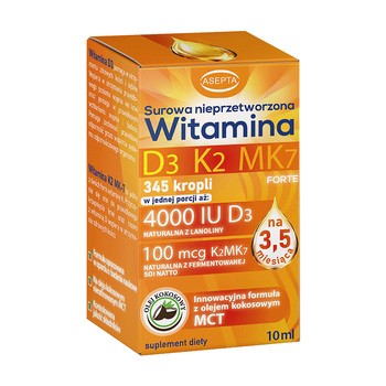 Asepta Witamina D3 K2 MK7, krople, 10 ml