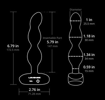 Lovense Ridge, wibrator analny sterowany aplikacją, 1 szt.