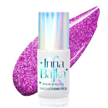 Maga Cosmetics Inna Bajka, lakier hybrydowy z pyłkiem, 852 Wybieram Cię!, 6 ml