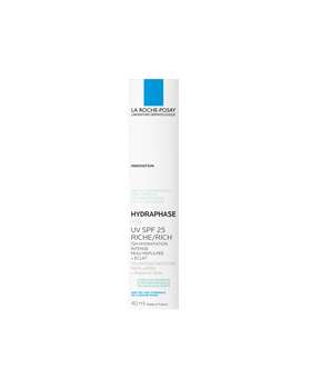 La Roche-Posay Hydraphase HA UV Rich, intensywnie nawilżający krem do skóry normalnej i suchej SPF25, 40 ml