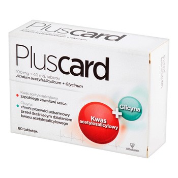 Pluscard, 100 mg + 40 mg, tabletki, 60 szt.