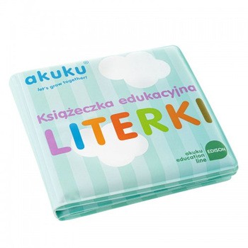 Akuku, książeczka edukacyjna z piszczkiem Literki, 1 szt.