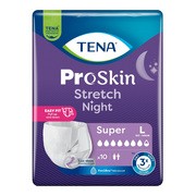 Tena Stretch ProSkin Super Night, pieluchomajtki na noc, rozmiar L, 10 szt. https://azcdn.doz.pl/image/d/product/3dd21d45-scale-180x180.png