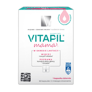 Vitapil Mama, wypadanie włosów po ciąży i podczas karmienia piersią, kapsułki twarde, 60 szt.