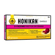 Honikan Gardło, 2-fazowe pastylki do ssania, 16 szt.