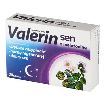 Aflofarm, Valerin Sen z melatoniną, tabletki, 20 szt.