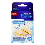 Active Plast Ekonomiczny, plaster z opatrunkiem na folii, 50 x 6 cm, 1 szt.        