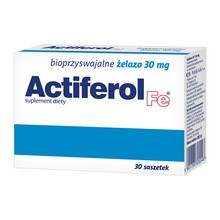 Actiferol Fe, 30 mg, proszek do rozpuszczenia w saszetkach, 30 szt.