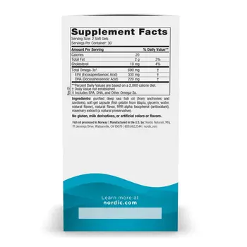 Omega-3, 690 mg, kapsułki, Lemon, 60 szt.