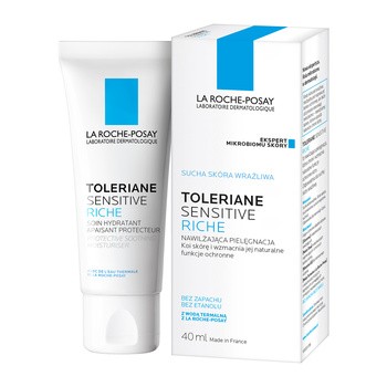 La Roche-Posay Toleriane Sensitive Riche, krem nawilżający, 40 ml