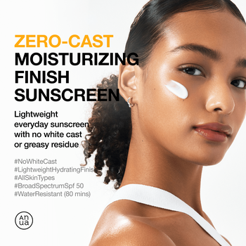 Anua Zero-Cast Moisturizing Finish Sunscreen, krem przeciwsłoneczny SPF 50, 50 ml