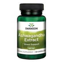 Ashwagandha Extrakt, 450 mg, kapsułki, 60 szt.
