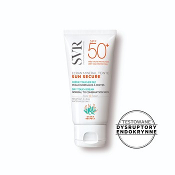 SVR Sun Secure Ecran Mineral, mineralny krem barwiący do skóry suchej i bardzo suchej SPF 50+, 60 g