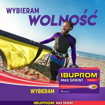 Ibuprom Max Sprint, 400 mg, kapsułki miękkie, 10 szt.