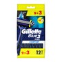 Gillette Blue3 Comfort, maszynka jednorazowa dla mężczyzn, 12 szt.