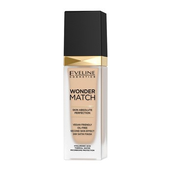 Eveline Cosmetics Wonder Match, luksusowy podkład do twarzy nr 10 w kolorze Light Vanilla, 30 ml