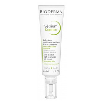 Bioderma Sebium Kerato+, żel-krem przeciwtrądzikowy, 30 ml