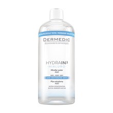 Dermedic Hydrain 3 Hialuro, płyn micelarny H2O, 500 ml