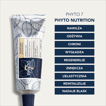 Phyto 7, Odżywczy krem na dzień do włosów bardzo suchych, 50 ml