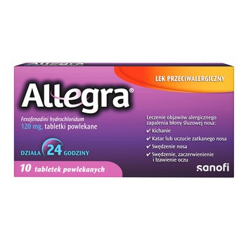 Zestaw 3x Allegra 120 mg, 10 tabl.
