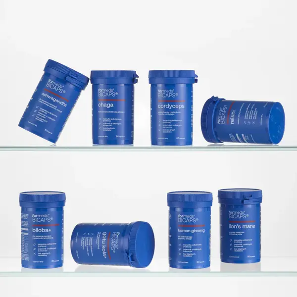 Гинкго билоба ForMeds Bicaps Biloba+ с женьшенем и витаминами группы B, для памяти, 60 капсул — фото 3