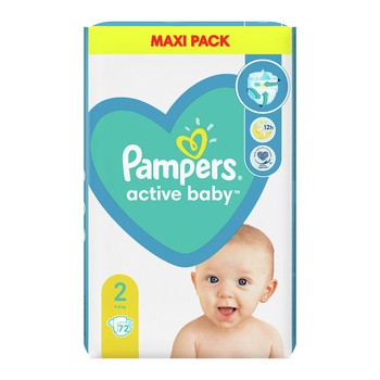 Pampers Active Baby 2 (4−8 kg), pieluszki jednorazowe, 72 szt.