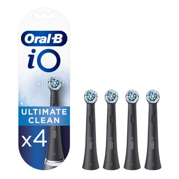 Oral-B, Seria iO Ultimate Clean, końcówki wymienne, black, 4 szt.