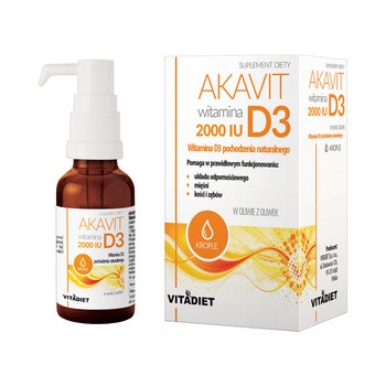Akavit witamina D3 2000 IU, krople, 29,4 ml