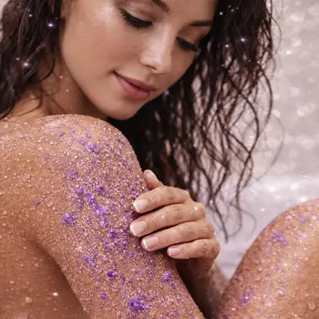 Crystallove, peeling do ciała z ametystem, 200 g