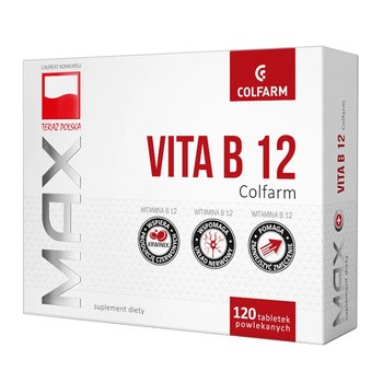 Max Vitaminum B12 Colfarm, tabletki, 120 szt.