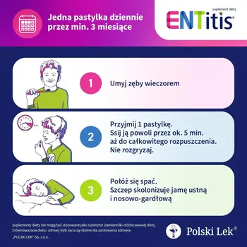 ENTitis, pastylki do ssania, smak tutti frutti, 30 szt.