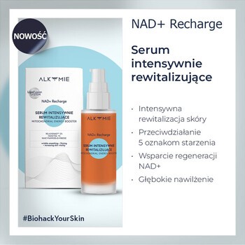 Alkmie NAD+ Recharge, serum intensywnie rewitalizujące, 30 ml