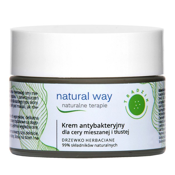 Natural Way, Creme antibakteriell für die Haut Mischhaut und fettig, 50 ml