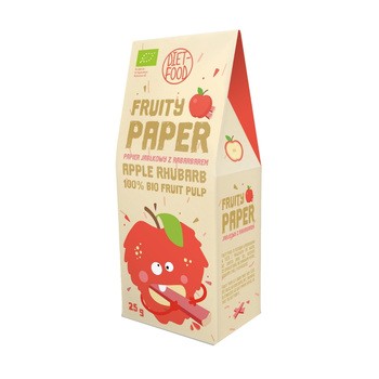 Diet-Food, Bio Papier Jabłko z Rabarbarem, 25 g