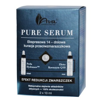 Ava Pure Serum, efekt redukcji zmarszczek, 2 x 10 ml