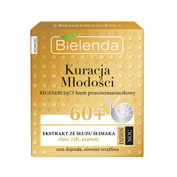 Bielenda Kuracja Młodości, regenerujący krem przeciwzmarszczkowy 60+, 50 ml