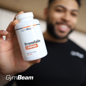 GymBeam Bromelaina+Papaina, kapsułki, 90 szt.