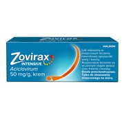 Zovirax Intensive, 50 mg / g, krem, 2 g