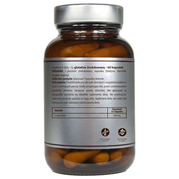 Pureline Nutrition L-Glutation zredukowany 500 mg, kapsułki, 60 szt.