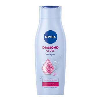 Nivea Diamond Gloss, szampon pielęgnujący do włosów, 400 ml