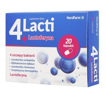 4Lacti + Lactoferyna, kapsułki, 20 szt.