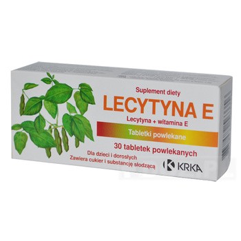 Lecytyna E, tabletki powlekane, 30 szt