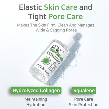 APLB Lactic Acid Retinol Ampoule, serum wygładzające z kwasem mlekowym i retinolem, 40 ml