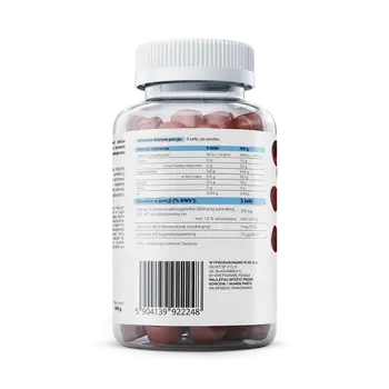Osavi Ashwagandha, 375 mg, żelki o smaku wiśniowym, 90 szt.