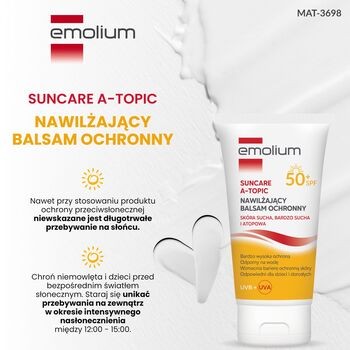 Emolium Suncare A-Topic, nawilżający balsam ochronny, 150 ml