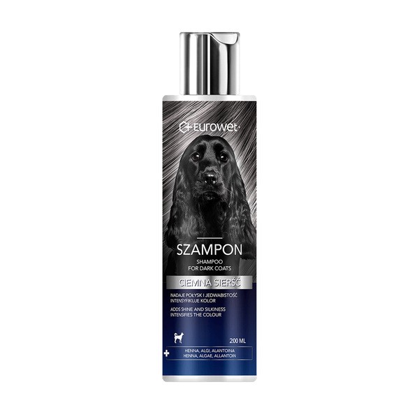 Eurowet Eurowet Szampon ciemna sierść dla psów, 200 ml