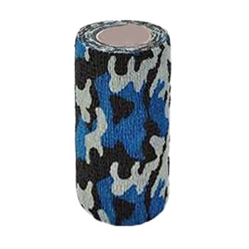 StokBan bandaż elastyczny, samoprzylepny, 4,5 m x 10 cm, moro niebieski, 1 szt.