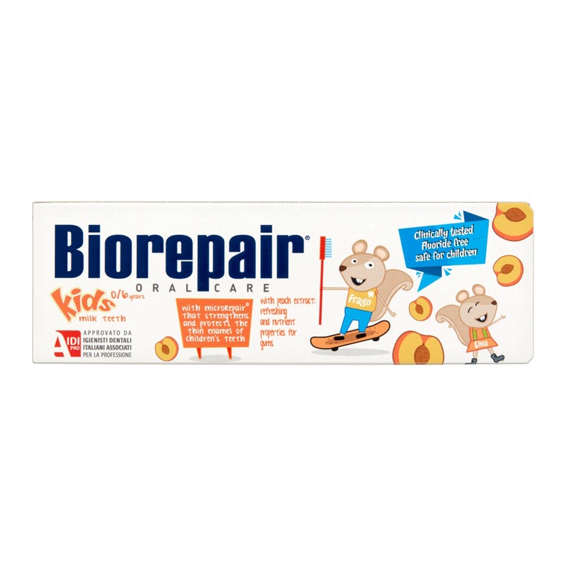 BioRepair Junior Kids, pasta do zębów, brzoskwinia, 50 ml