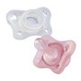 CHICCO PHYSIOFORMA MINI SOFT 0-2M GIRL 2 SZT Smoczek uspokajający, silikonowy